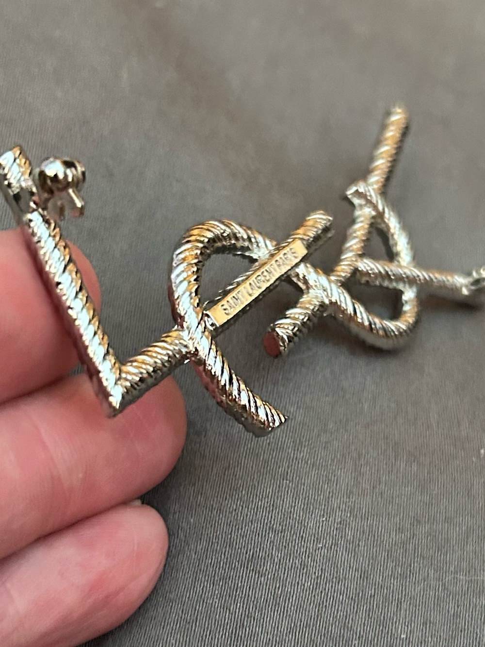 Authentic YSL Silver Brooch - Picture 11 of 14